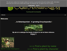 Tablet Screenshot of botaniquarium.eu